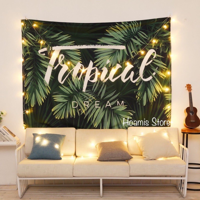 🌻Tranh vải treo tường 150 x 130🌻 thảm treo tường trang trí theo phong cách Vintage🍃