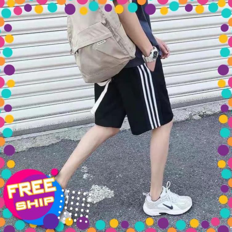 [ 𝐅𝐑𝐄𝐄 𝐒𝐇𝐈𝐏 ] Quần Đùi Short Ba Sọc Quần Short Unisex Nữ Siêu rẻ