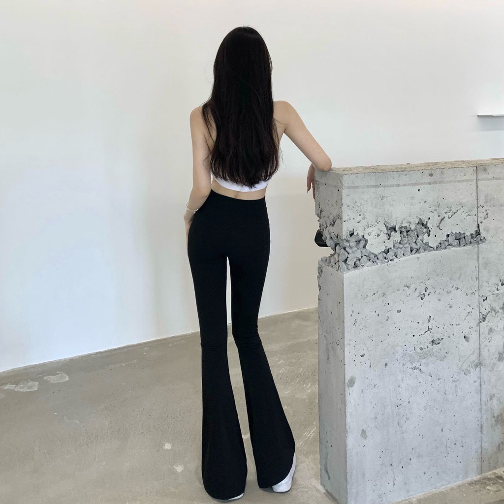 COZOK Quần dài ống rộng lưng cao thời trang