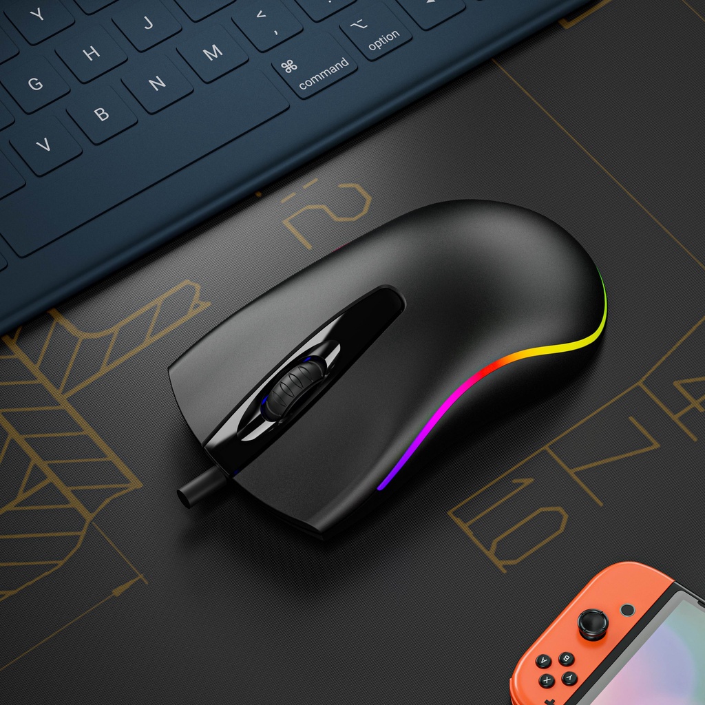 Chuột máy tính Bảo hành 24 tháng Chuột văn phòng chơi game Gaming Con lăn chống trượt và đèn nền X3chuột cơ học