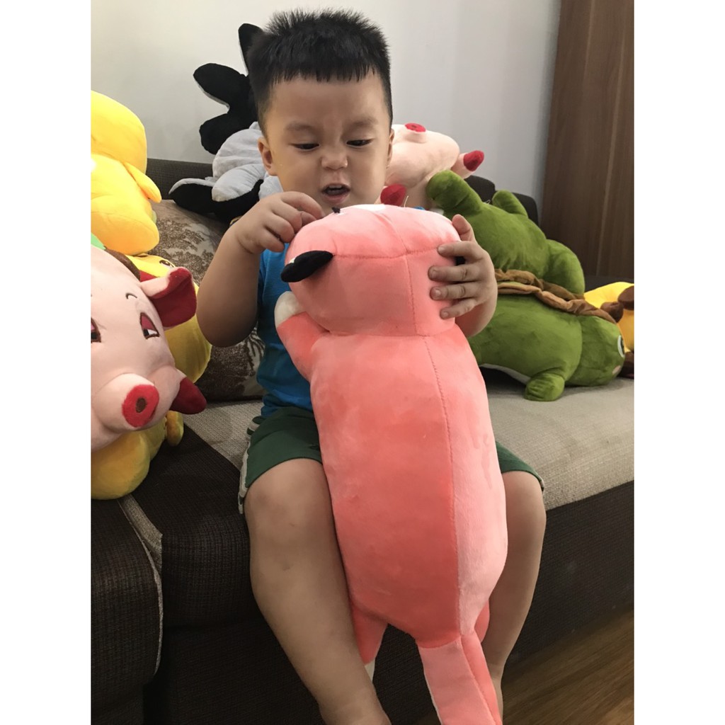 Gối ôm hình thú - Gấu bông hình thú từ 40- 70cm hình heo, hươu, hạnh nhân, bạch tuộc cảm xúc,...