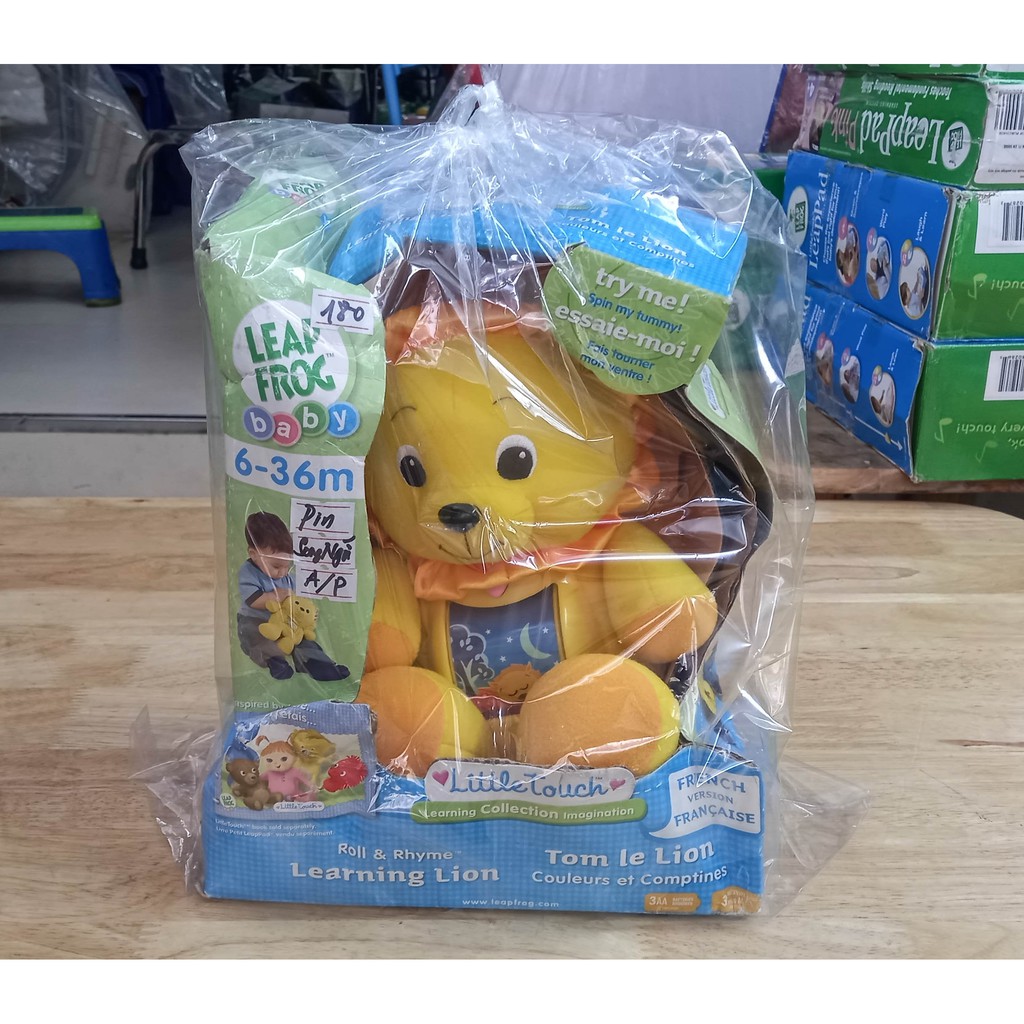 THANH LÝ HÀNG TỒN KHO – Sư tử bông nhạc đèn Leapfrog Tom le Lion