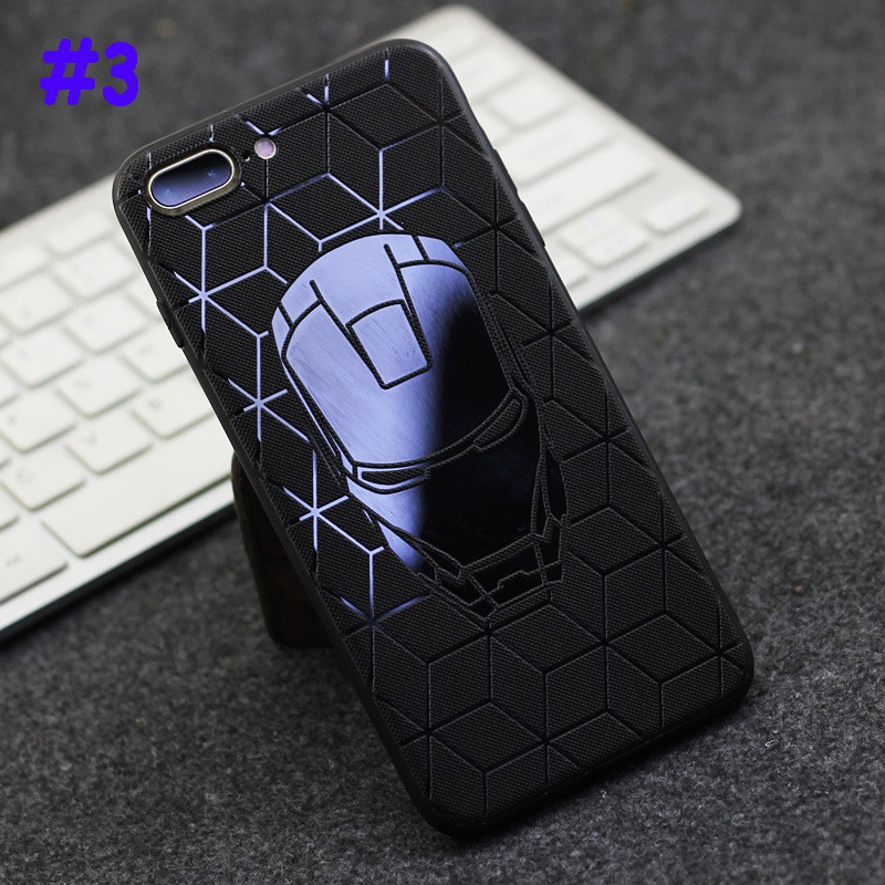 Ốp điện thoại biểu tượng Spiderman/Batman 3D cho Apple iPhone 11 Pro 6 6S 5 5S SE7 8 Plus XS Max X XR