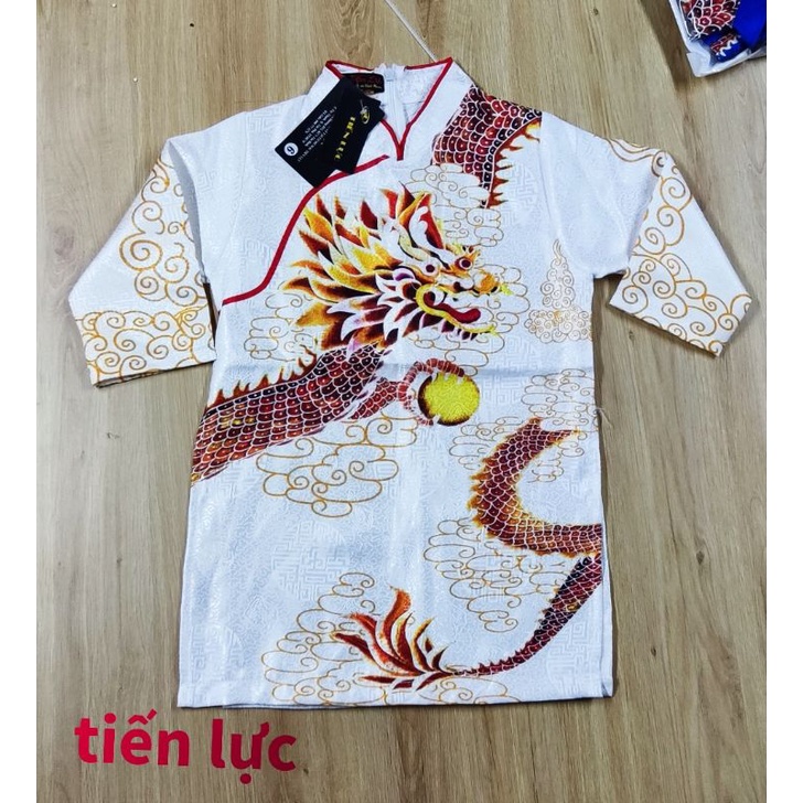 áo dài bé và nam lớn. set áo dài bố con