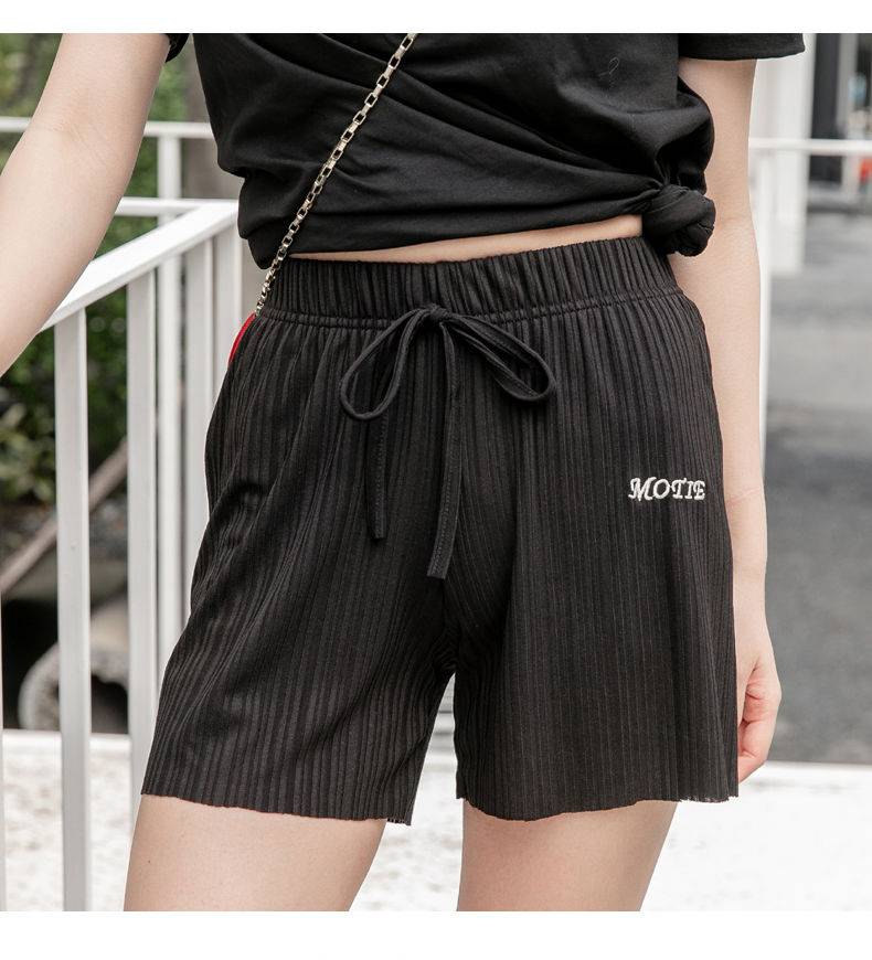 Ice Sports Shorts Pant for Female Summer Students Korean Loose High Waist Casual Capris