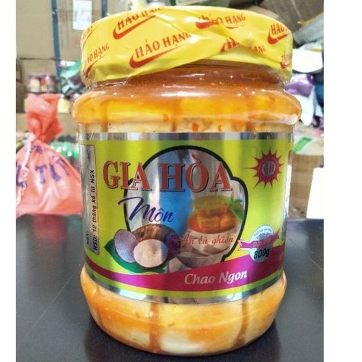 Chao môn ngon hiệu Gia Hòa, hũ đại 800g (chay mặn đều dùng được)