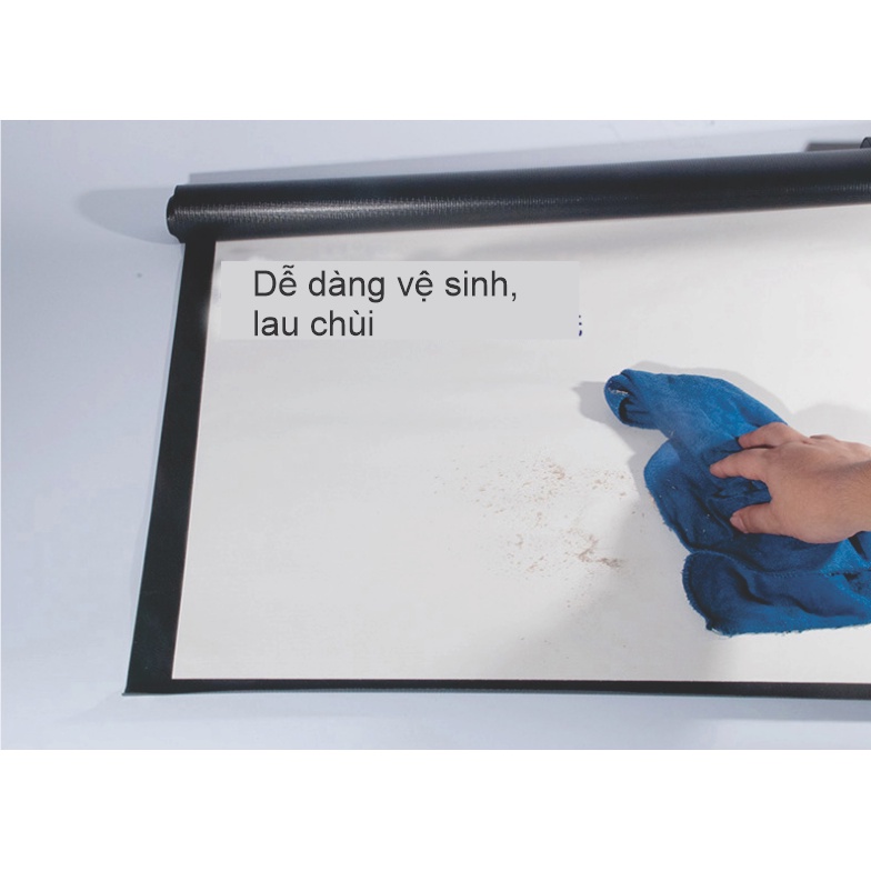 Màn chiếu sợi thủy tinh trắng cho máy chiếu - loại dày 4 lớp, tăng sáng 20%, tương phản cao - góc nhìn rộng