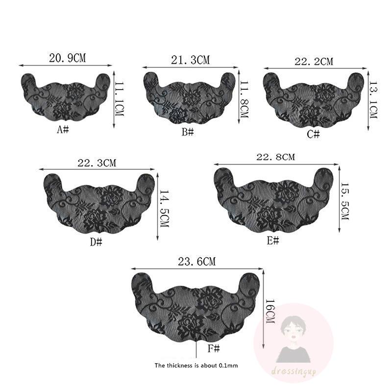 Miếng Dán Nâng Ngực Phối Ren Hoa Màu Trơn Dùng Một Lần Cho Nữ