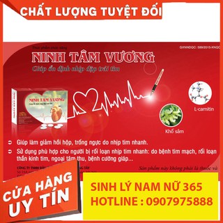 sinhlynamnu365 Ninh Tâm Vương hỗ trợ người rối loàn nhịp tim hồi hộp – CN82 NEW