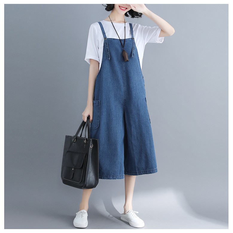 [ORDER] Yếm denim bigsize (fit đến 80kg) | BigBuy360 - bigbuy360.vn
