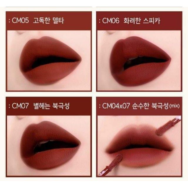 Son Black Rouge 🍁FREESHIP🍁 Son Cream Matt Rouge Color Chart [Son Black Rouge] | BigBuy360 - bigbuy360.vn