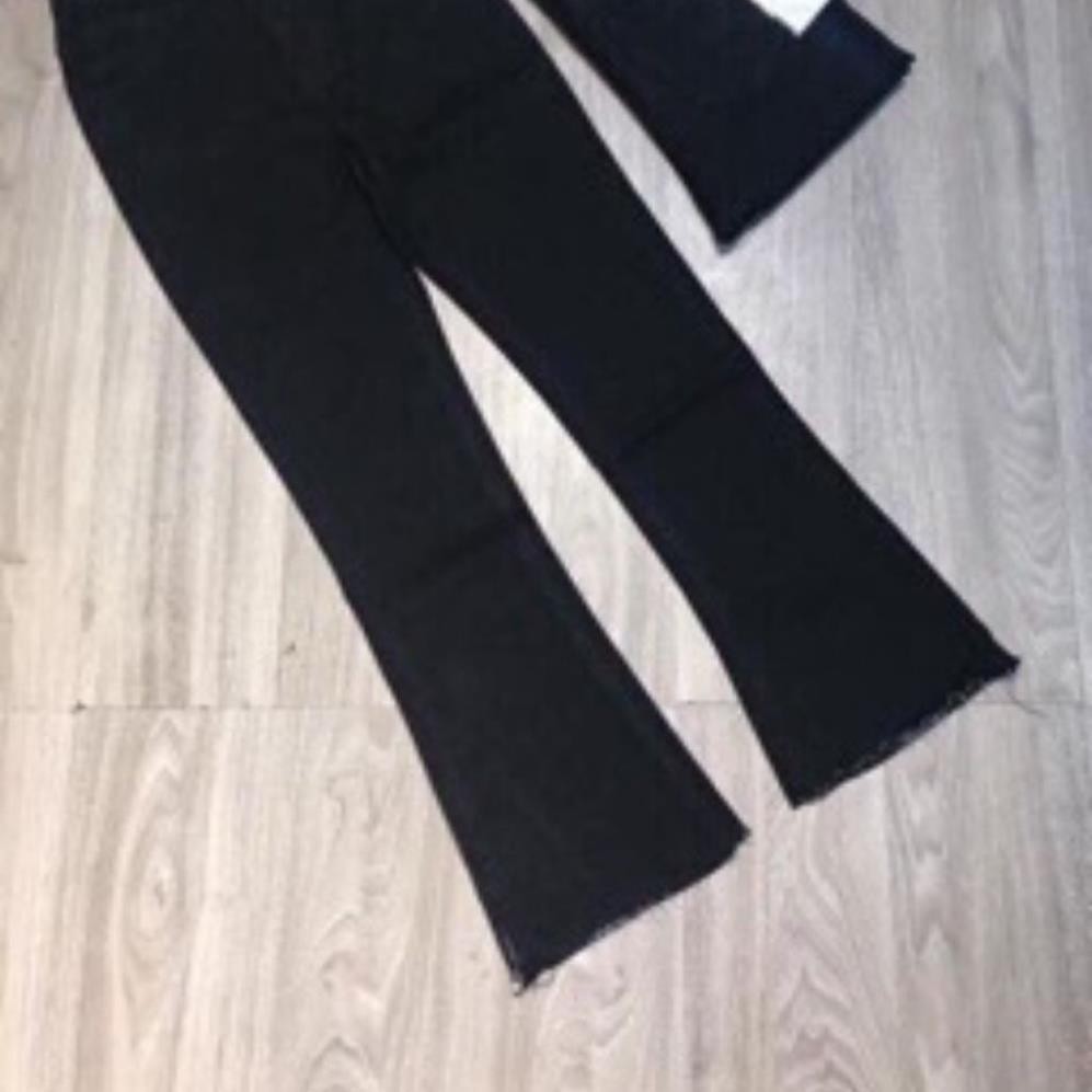 Quần Jean, quần ống loe nữ đen trơn, co giãn tốt, tôn dáng | BigBuy360 - bigbuy360.vn