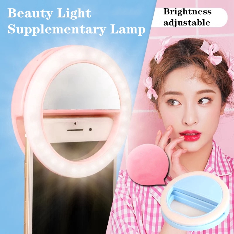 Đèn LED tròn hỗ trợ chụp ảnh selfie ( gb.tech )