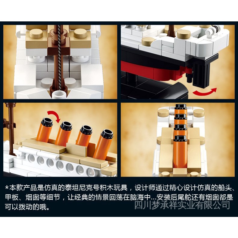 Hàng Mới Về Mô Hình Tàu Titanic 0576 Bằng Nhựa fbY5