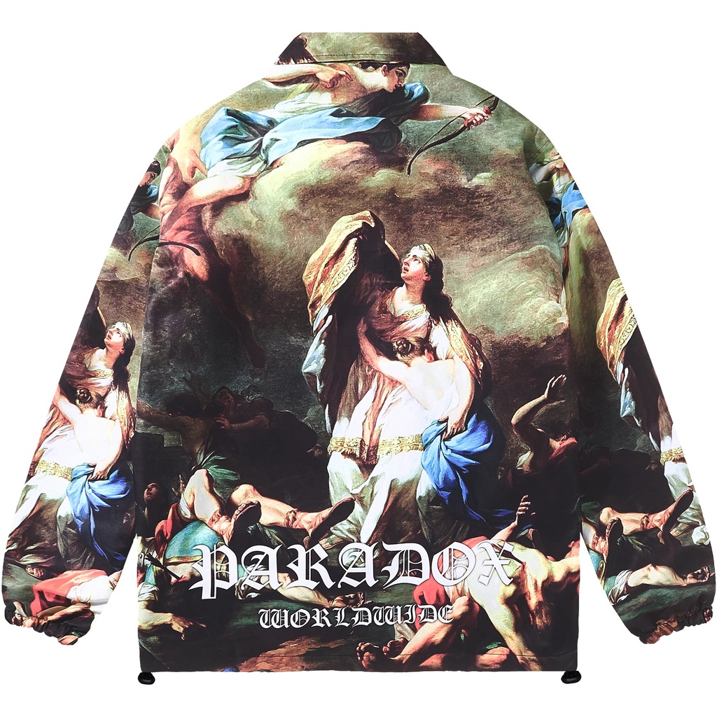 Áo khoác dù 2 lớp Paradox form rộng - Unisex - In hình - SALVATION OVER-PRINTED JACKET