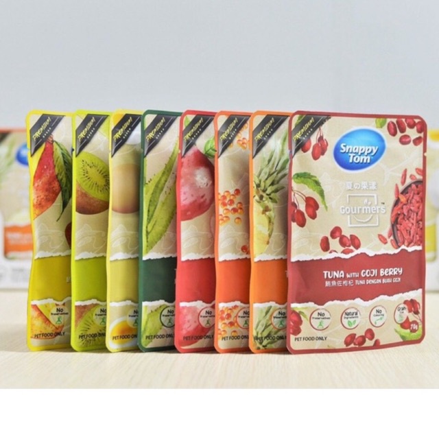 PATE MÈO SNAPPY TOM TRÁI CÂY GÓI 70G