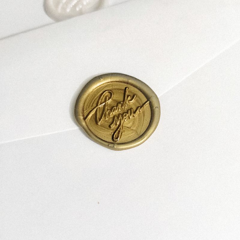 DẤU SÁP Wax Seal - GOLD Style (100% hàng thủ công) niêm phong bao thư, thiệp cưới , trang trí sổ tay, bao bì