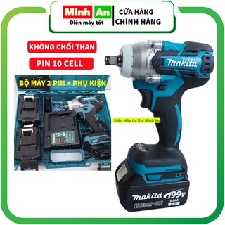Máy siết bulong, bắn vít không chổi than MAKITA 199V pin 10 cell mô tơ từ mạnh mẽ bền bỉ bảo hành 12 tháng