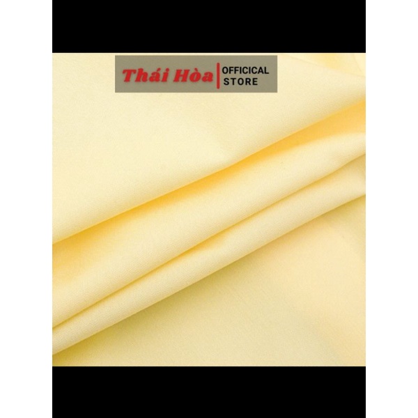 Áo sơ mi nữ Thái Hòa màu vàng trơn mã 047