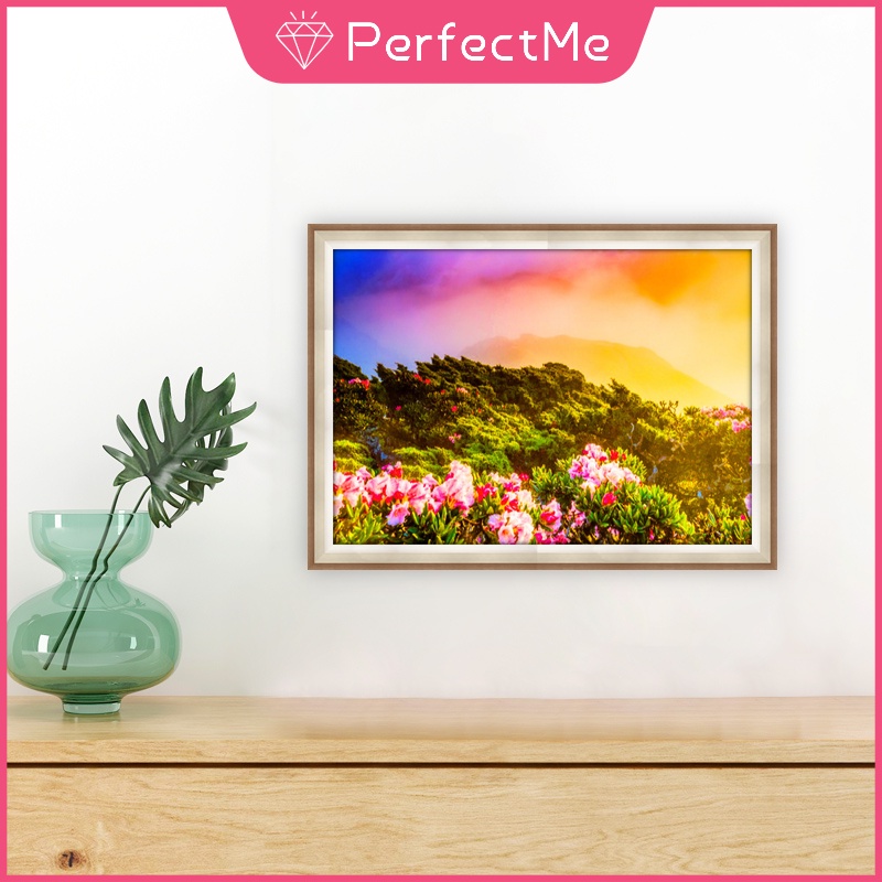 Bộ Tranh Đính Đá Họa Tiết Phong Cảnh Độc Đáo Kích Thước 40X30Cm Trang Trí Nhà Cửa