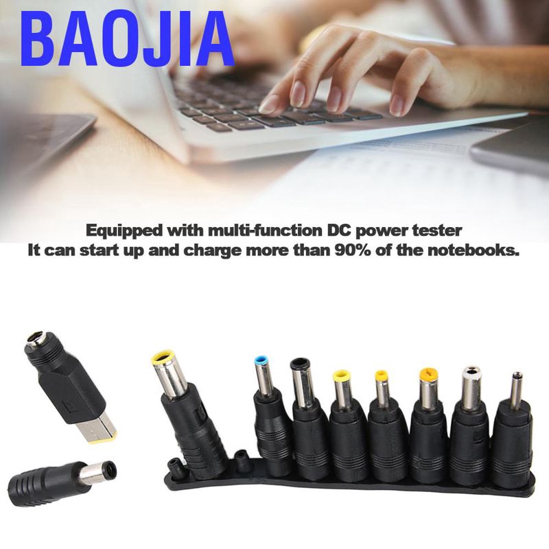 Bộ 10 Đầu Nối Nguồn Dc 5.5mm Đa Năng Cho Laptop Connec