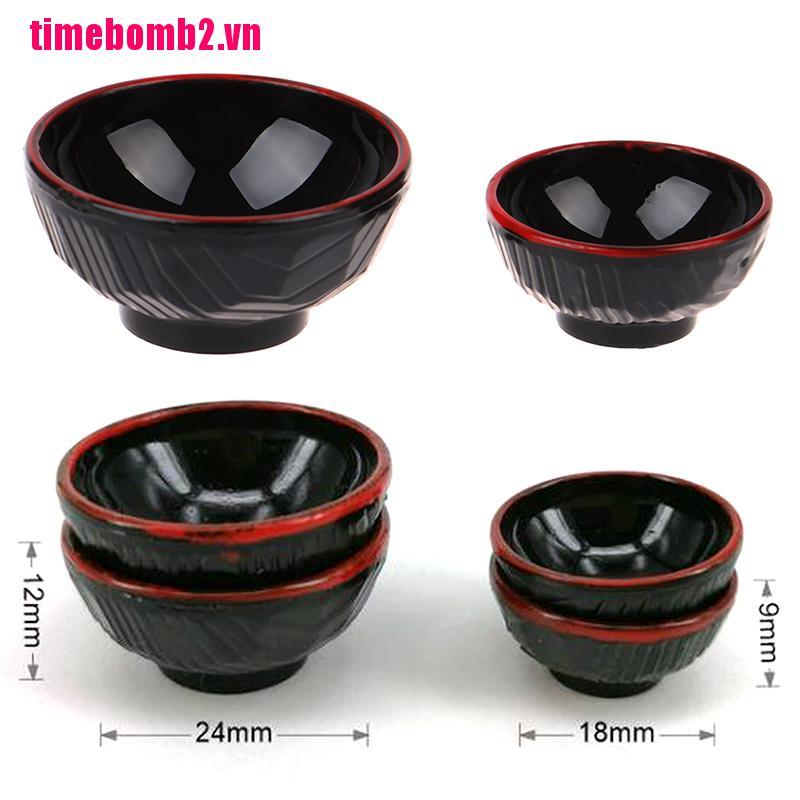 Bộ 4 Cốc Nhựa Màu Đen Tỉ Lệ 1: 1 Dùng Trang Trí Nhà Cửa