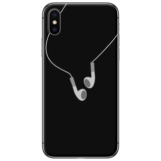 Ốp lưng iphone x, xs, xs max in hình tai nghe