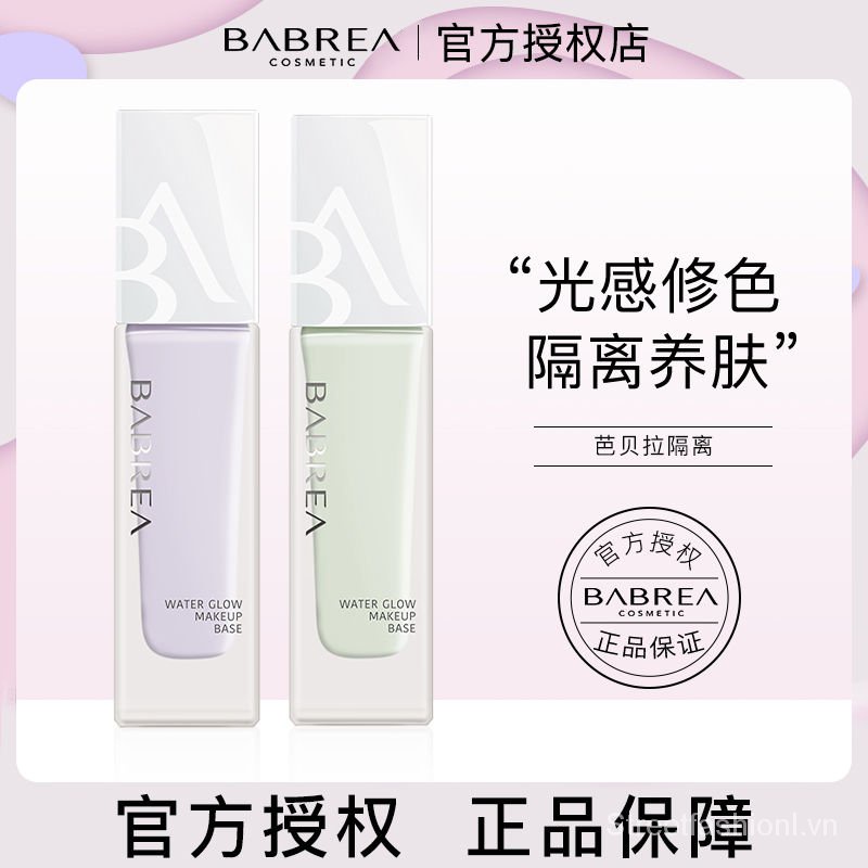 Kem lót trang điểm BABREA dưỡng ẩm kiềm dầu làm sáng da che phủ lỗ chân lông chính hãng