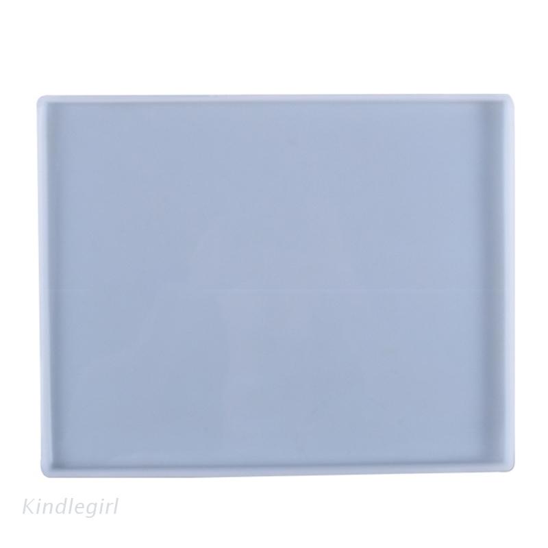 Khuôn Silicone Làm Khay Lót Ly Hình Chữ Nhật Bằng Epoxy Resin