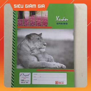 VỞ KẺ NGANG HỒNG HÀ 4 MÙA 120 TRANG