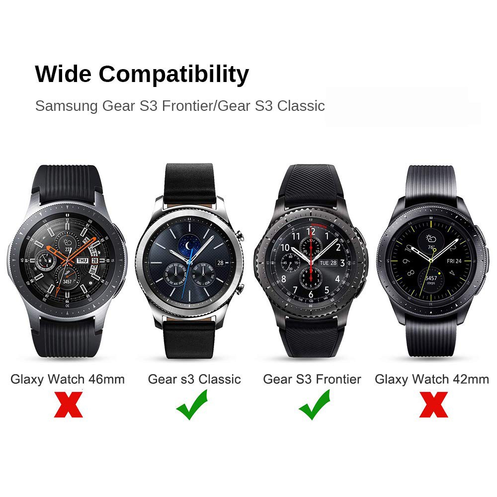 Set 3 Kính Cường Lực Mặt Trước Và Sau Dành Cho Samsung Gear S3 Frontier / S3 Classic + Phụ Kiện