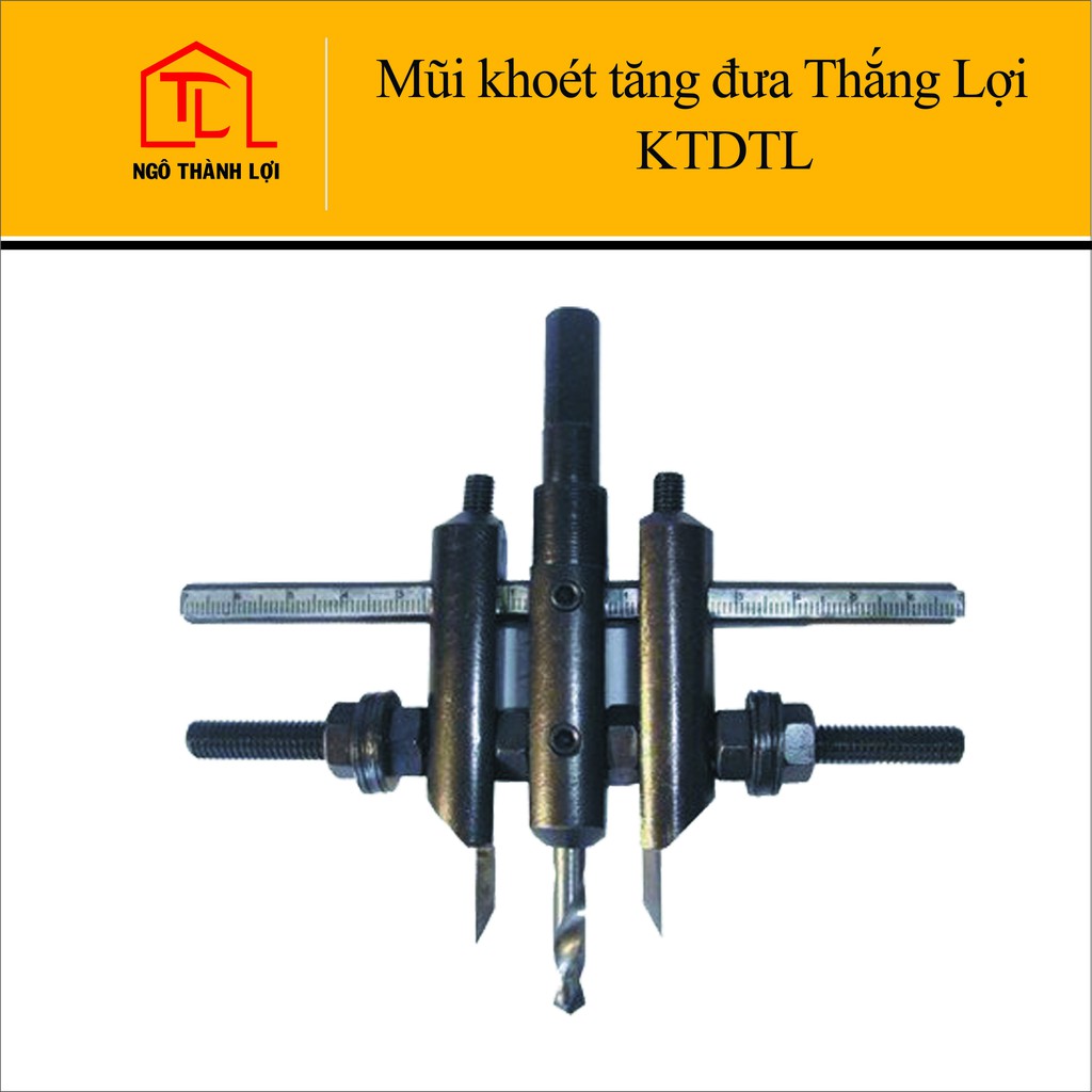 Mũi khoét gỗ Thắng Lợi - thạch cao tăng đưa 20mm - 120mm KTDTL - mũi khoét tăng đưa có bán tại Ngô Thành Lợi