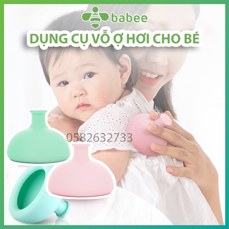 Dụng cụ vỗ ợ hơi, long đờm silicon cho bé, giúp bé dễ chịu hơn