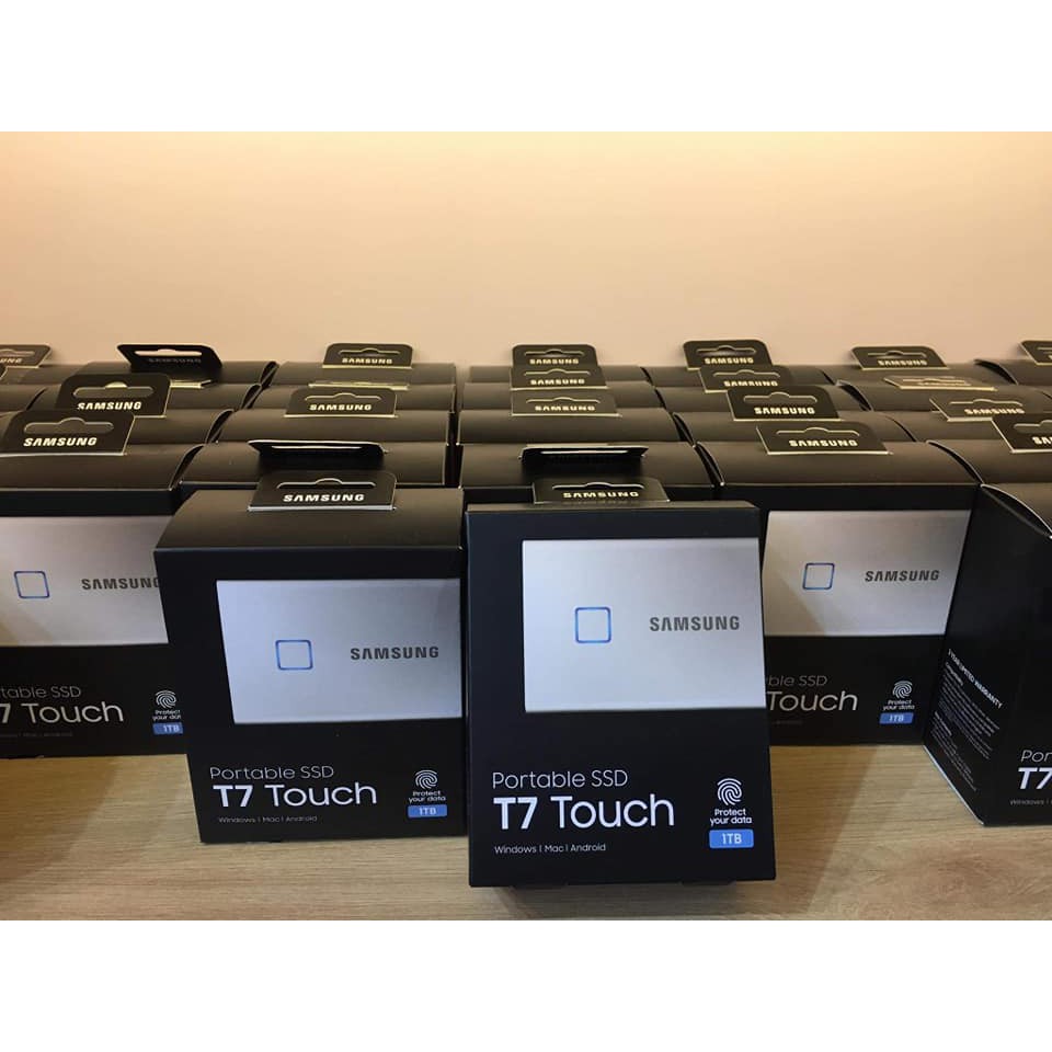 Ổ cứng SSD Samsung T7 Touch Portable- 1TB SILVER | BigBuy360 - bigbuy360.vn