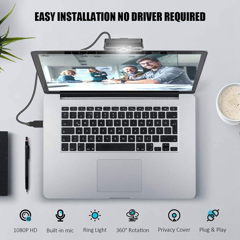 Webcam 1080p Kèm Micro Cho Pc Laptop | BigBuy360 - bigbuy360.vn
