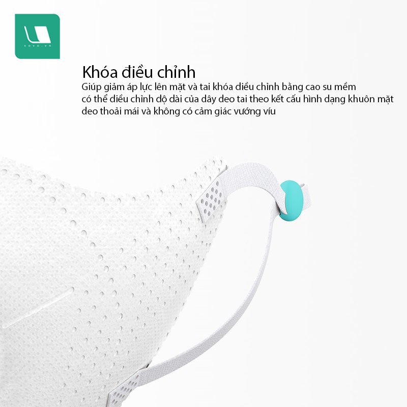 Khẩu trang Xiaomi AirPOP Light 360 Chống bụi PM 2.5, Chống sương mù và ngăn tia UV