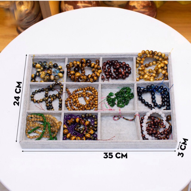 Khay nhung trưng bày sản phẩm (không gối) - MH834