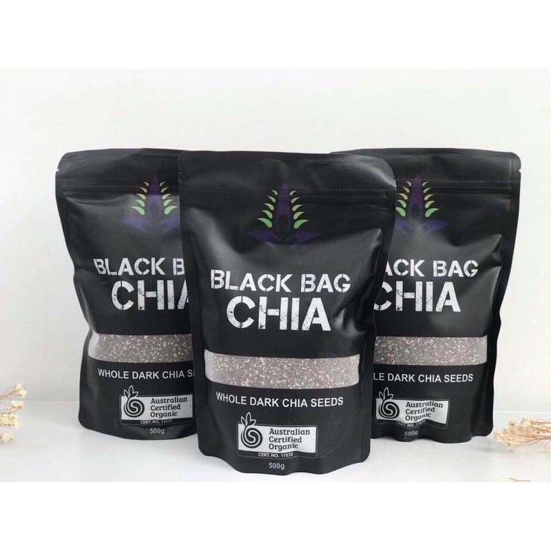 1KG Hạt  Chia Đen BLack túi 500g