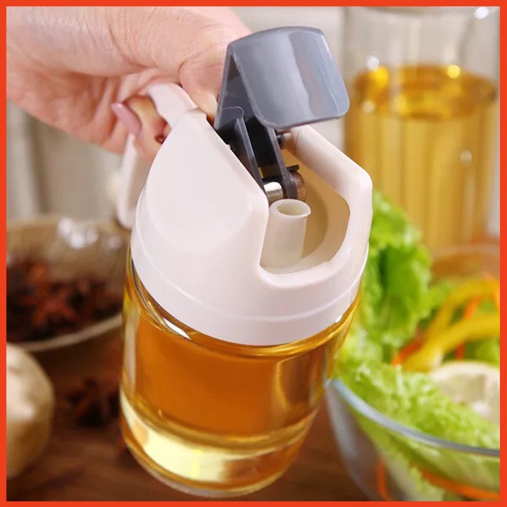 Bình đựng nước mắm, dầu ăn 300ml/600ml tự động mở nắp khi rót | WebRaoVat - webraovat.net.vn