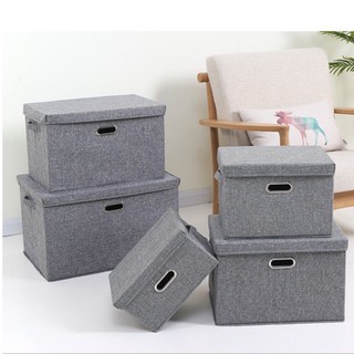 [Size Cỡ Lớn] Hộp Vải Đa Năng Có Nắp Đựng Đồ Dùng, Quần Áo, Chăn Màn - BO002