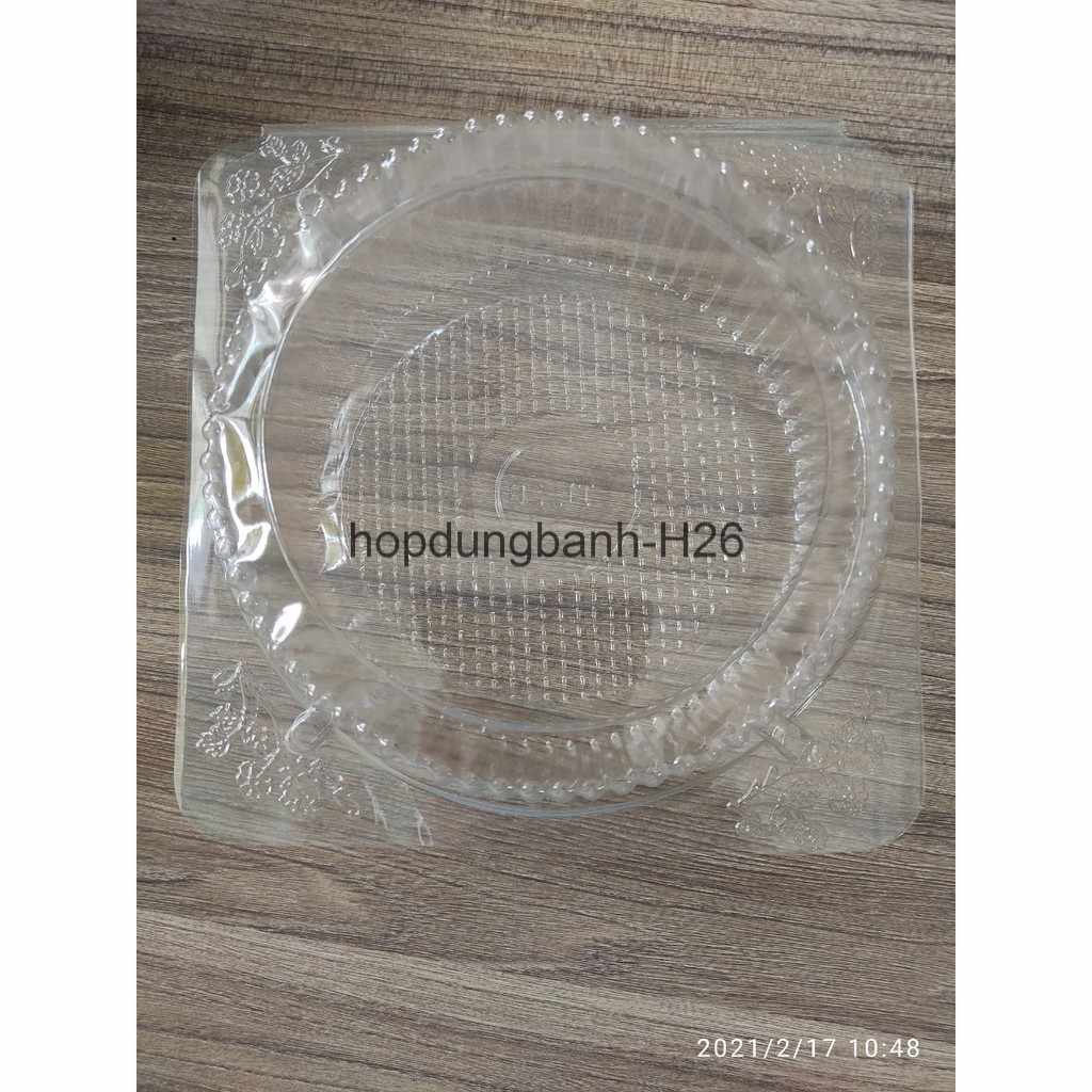 50-100 Hộp Nhựa Bông Lan Tròn - H26