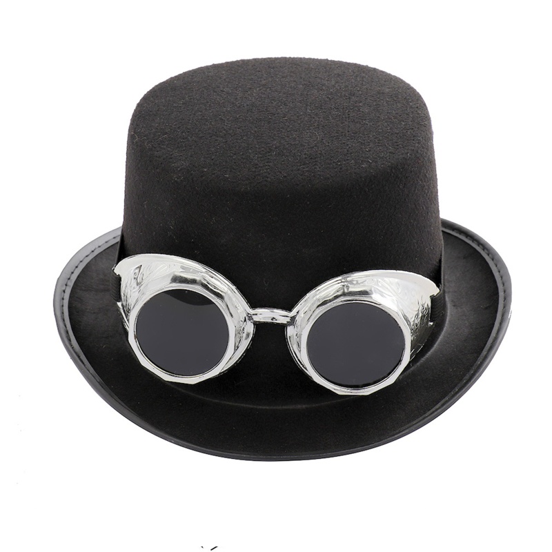 ✿ Mũ Đen Phong Cách Steampunk Vintage Thời Trang Cho Nam