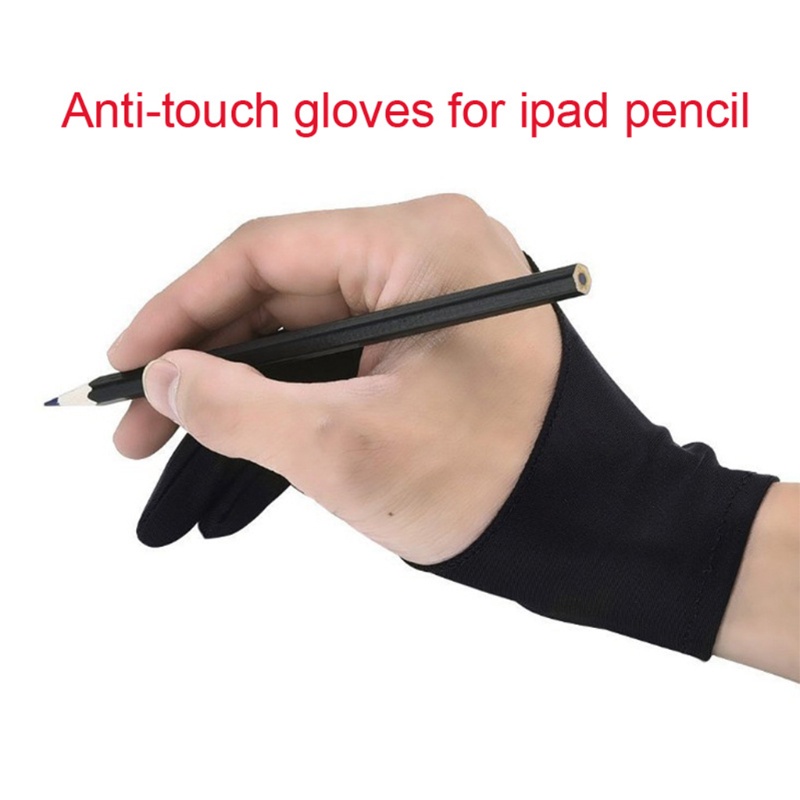 WACOM Găng Tay Chống Bám Mồ Hôi Màu Đen Có 2 Ngón Tay Để Vẽ Tranh