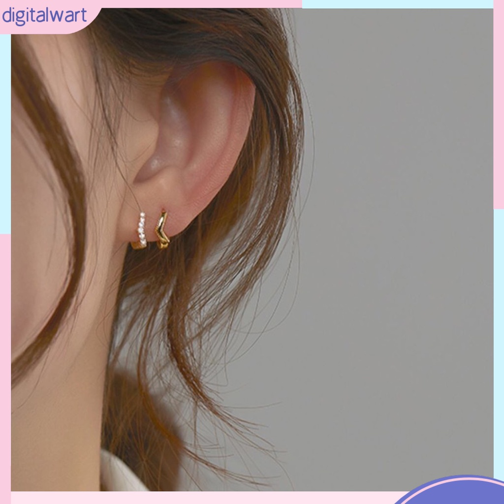 Bông tai đính đá thanh lịch cho nữ