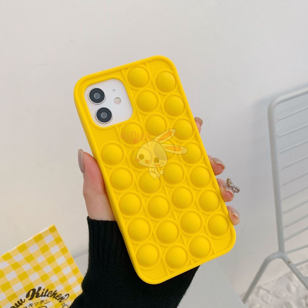 Ốp điện thoại kết hợp đồ chơi POP It FoxMind dành cho Giảm Căng Thẳng Hiệu Quả ​iPhone 12 Mini 11 Pro 7 8 6 6s Plus X XS Max XR SE2 SE 2020