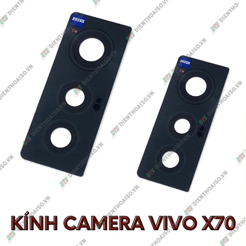 Mặt kính camera vivo x70 có sẵn keo dán