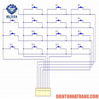 Module bàn phím ma trận 4x4