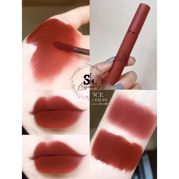🔥Son kem 3CE VELVET LIP TINT Bitter Hour Taupe Definition🔥