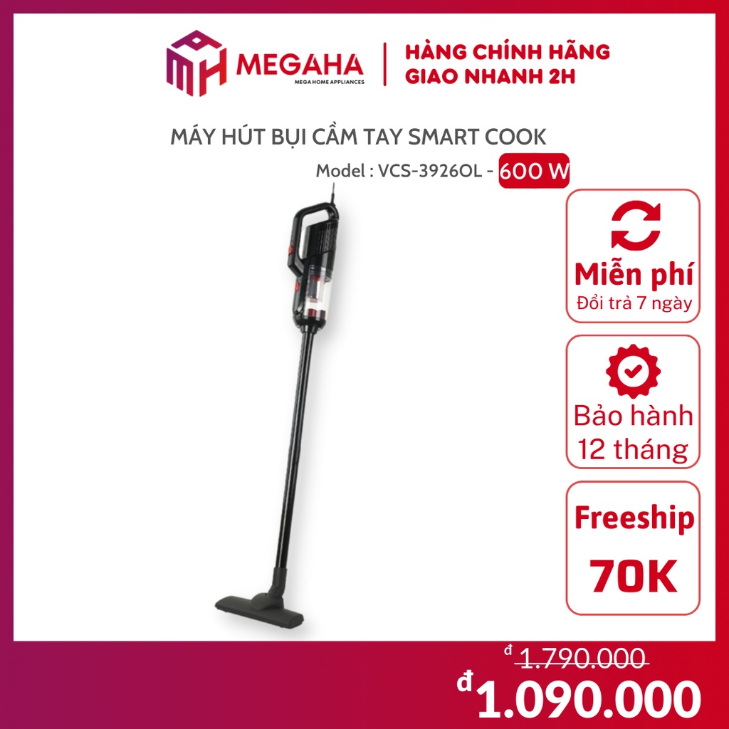 Máy hút bụi cầm tay Smart Cook VCS-3926OL - MEGAHA