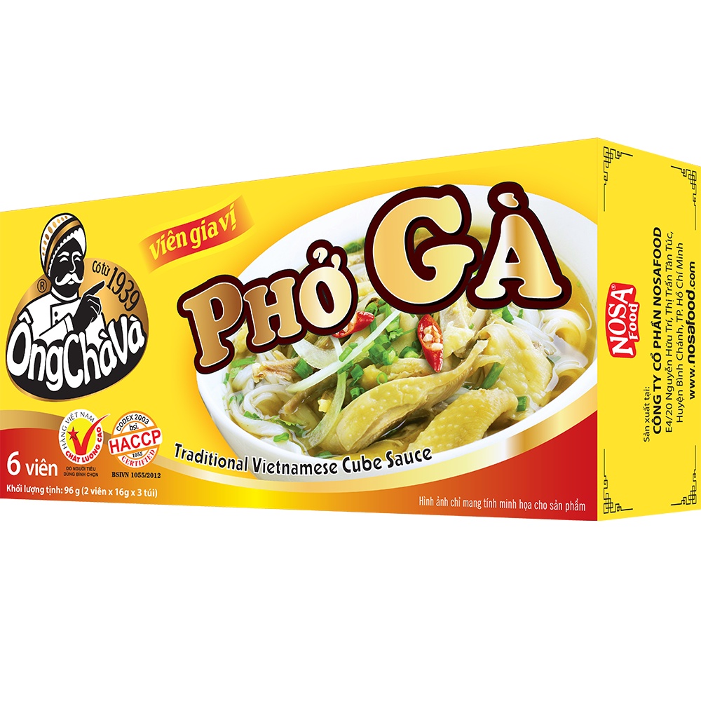 Viên Gia Vị Phở Gà Ông Chà Và 96g